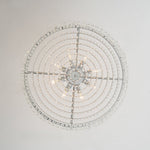 Modern 8 - Light Round Glass Crystal Chandelier - LightfixturesUAE