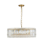 Modern 8 - Light Round Glass Crystal Chandelier - LightfixturesUAE