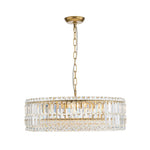 Modern 8 - Light Round Glass Crystal Chandelier - LightfixturesUAE