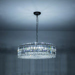Modern 8 - Light Round Glass Crystal Chandelier - LightfixturesUAE