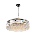 Modern 8 - Light Round Glass Crystal Chandelier - LightfixturesUAE