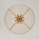 Modern 8 - Light Round Glass Crystal Chandelier - LightfixturesUAE
