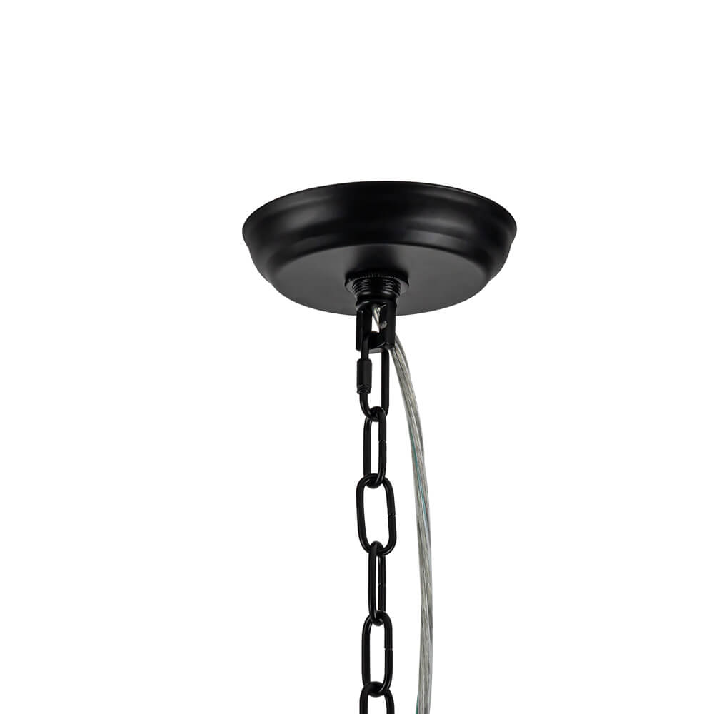 Modern 8 - Light Round Glass Crystal Chandelier - LightfixturesUAE