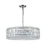 Modern 8 - Light Round Glass Crystal Chandelier - LightfixturesUAE