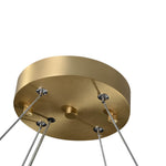 Modern 8 - Light Round Ripple Glass Chandelier - LightfixturesUAE