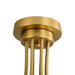 Modern 8 - Light Water Pattern Glass Bubble Semi - Flush Mount - LightfixturesUAE
