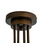 Modern 8 - Light Water Pattern Glass Bubble Semi - Flush Mount - LightfixturesUAE