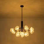 Modern 8/12 - Light Ice Glass Sputnik Chandelier - LightfixturesUAE