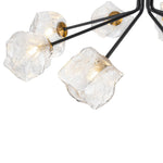 Modern 8/12 - Light Ice Glass Sputnik Chandelier - LightfixturesUAE