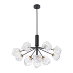 Modern 8/12 - Light Ice Glass Sputnik Chandelier - LightfixturesUAE