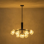 Modern 8/12 - Light Ice Glass Sputnik Chandelier - LightfixturesUAE