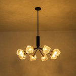 Modern 8/12 - Light Ice Glass Sputnik Chandelier - LightfixturesUAE