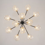 Modern 8/12 - Light Ice Glass Sputnik Chandelier - LightfixturesUAE