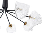 Modern 8/12 - Light Ice Glass Sputnik Chandelier - LightfixturesUAE