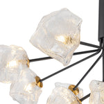 Modern 8/12 - Light Ice Glass Sputnik Chandelier - LightfixturesUAE