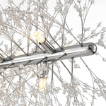 Modern 9 - Light Linear Dandelion LED Chandelier - LightfixturesUAE