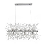 Modern 9 - Light Linear Dandelion LED Chandelier - LightfixturesUAE