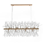 Modern 9/12 - Light Linear Dandelion LED Chandelier - LightfixturesUAE