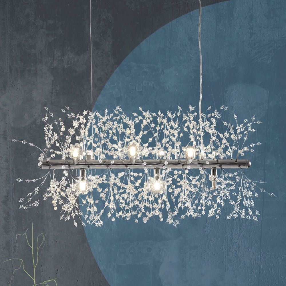 Modern 9/12 Light Linear Sputnik Firework Chandelier - LightfixturesUAE