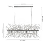 Modern 9/12 Light Linear Sputnik Firework Chandelier - LightfixturesUAE