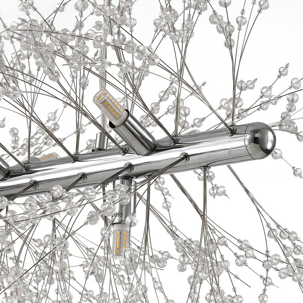 Modern 9/12 Light Linear Sputnik Firework Chandelier - LightfixturesUAE