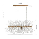 Modern 9/12 Light Linear Sputnik Firework Chandelier - LightfixturesUAE