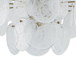 Modern 9/12 - Light Tiered Cloud Glass Chandelier - LightfixturesUAE