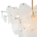 Modern 9/12 - Light Tiered Cloud Glass Chandelier - LightfixturesUAE