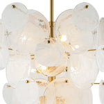 Modern 9/12 - Light Tiered Cloud Glass Chandelier - LightfixturesUAE