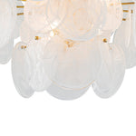 Modern 9/12 - Light Tiered Cloud Glass Chandelier - LightfixturesUAE