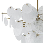 Modern 9/12 - Light Tiered Cloud Glass Chandelier - LightfixturesUAE
