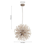 Modern Boho 8/9 Light Firework Wood Beads Sputnik Chandelier - LightfixturesUAE