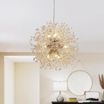 Modern Boho 8/9 Light Firework Wood Beads Sputnik Chandelier - LightfixturesUAE