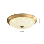 Modern Bowl - Shaped LED Acrylic Flush Mount Ceiling Light - LightfixturesUAE
