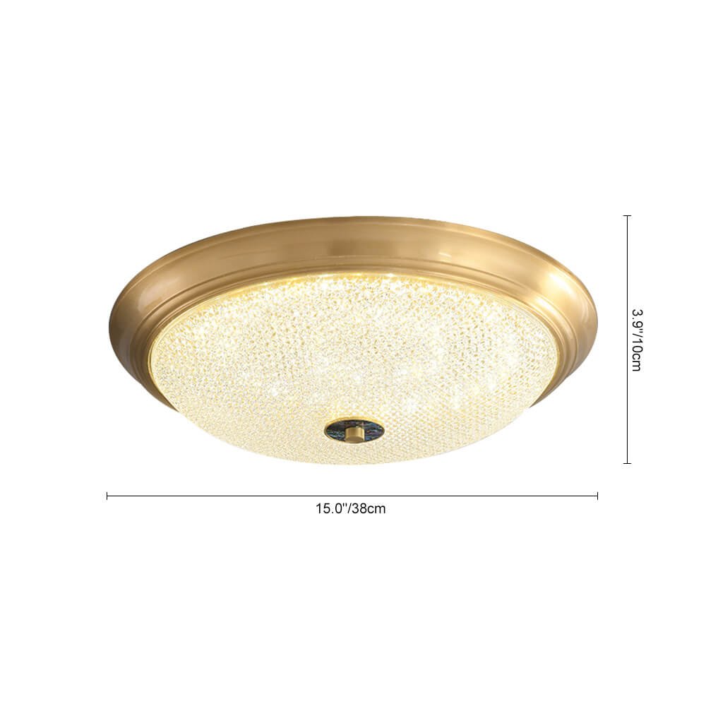 Modern Bowl - Shaped LED Acrylic Flush Mount Ceiling Light - LightfixturesUAE