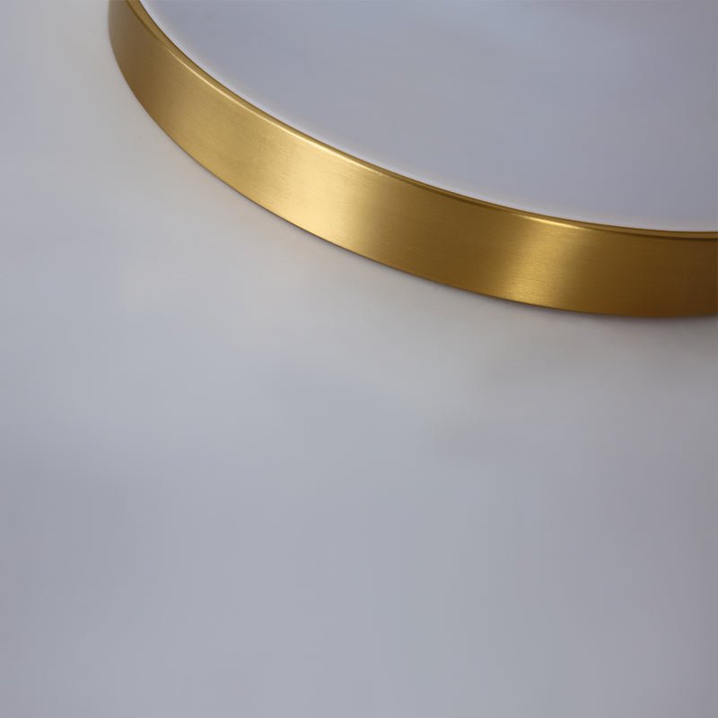 Modern Brass Round LED Overhead Flush Mount Ceiling Light - LightfixturesUAE