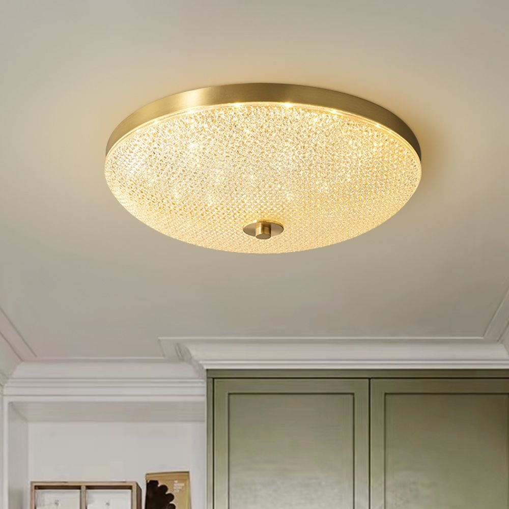 Modern Brushed Metal Acrylic LED Ceiling Light - LightfixturesUAE