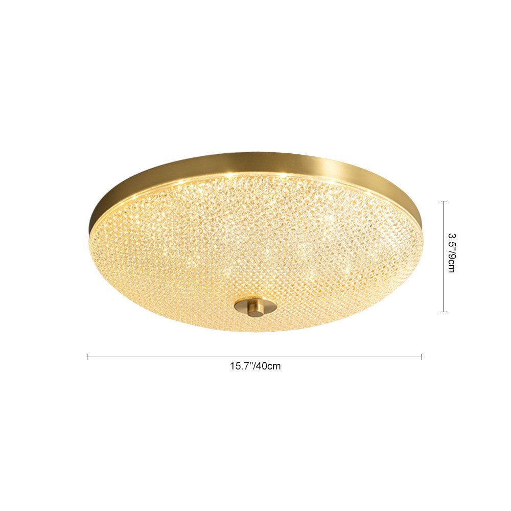Modern Brushed Metal Acrylic LED Ceiling Light - LightfixturesUAE