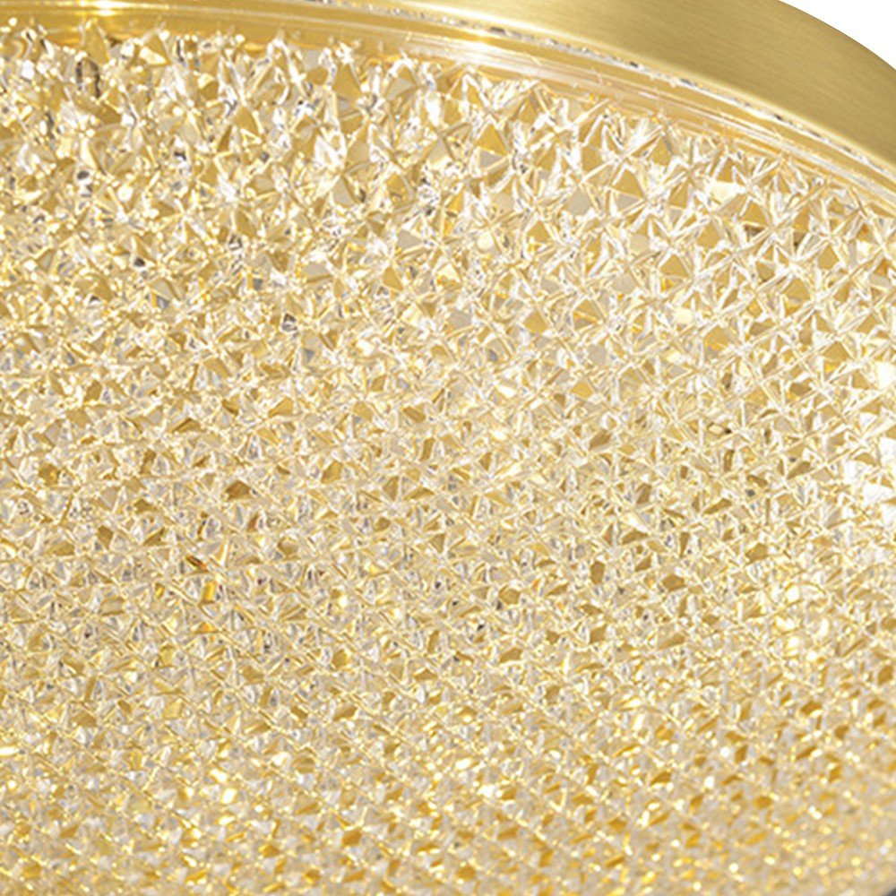 Modern Brushed Metal Acrylic LED Ceiling Light - LightfixturesUAE