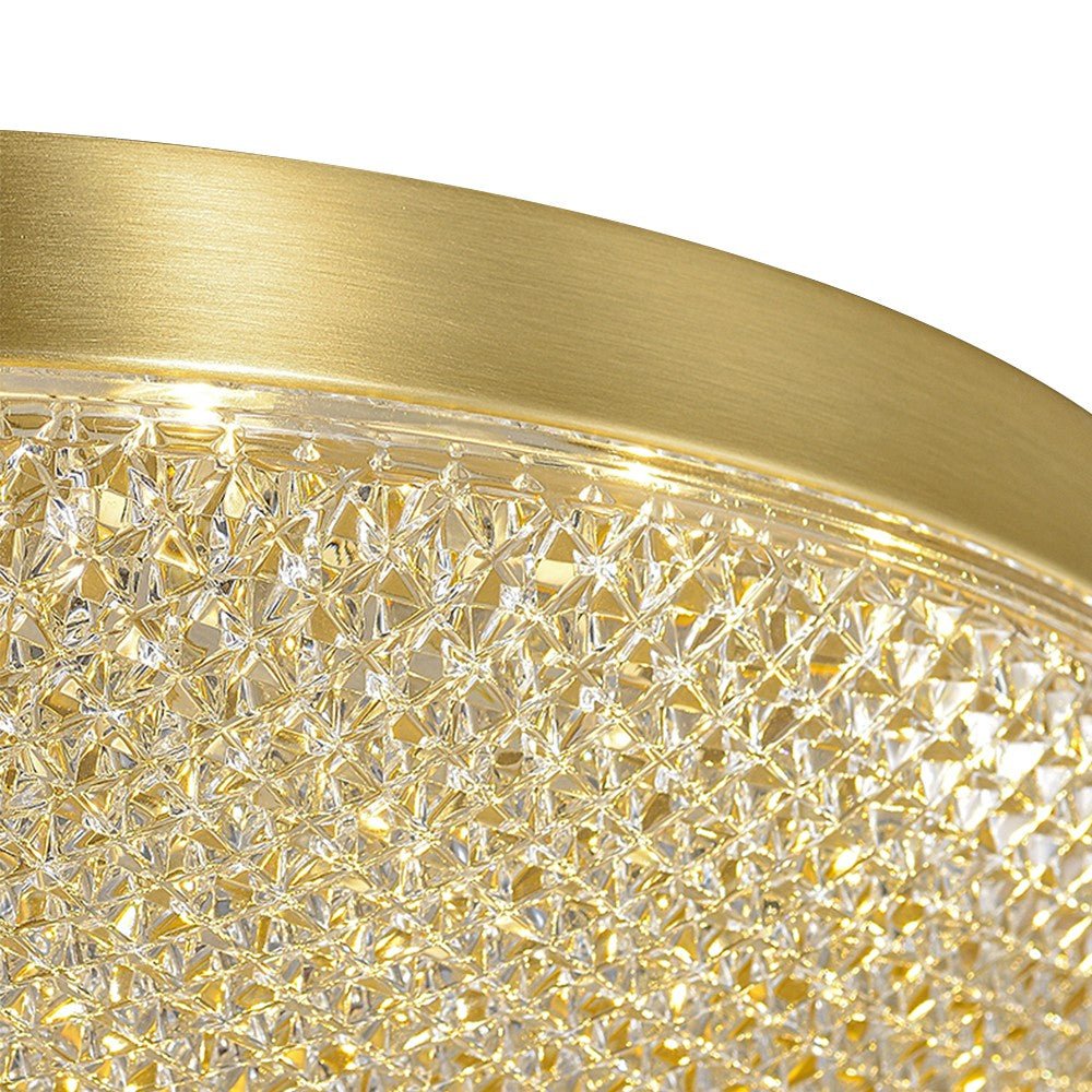 Modern Brushed Metal Acrylic LED Ceiling Light - LightfixturesUAE