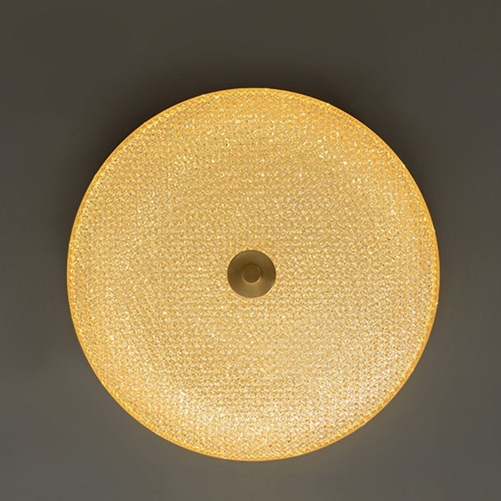 Modern Brushed Metal Acrylic LED Ceiling Light - LightfixturesUAE