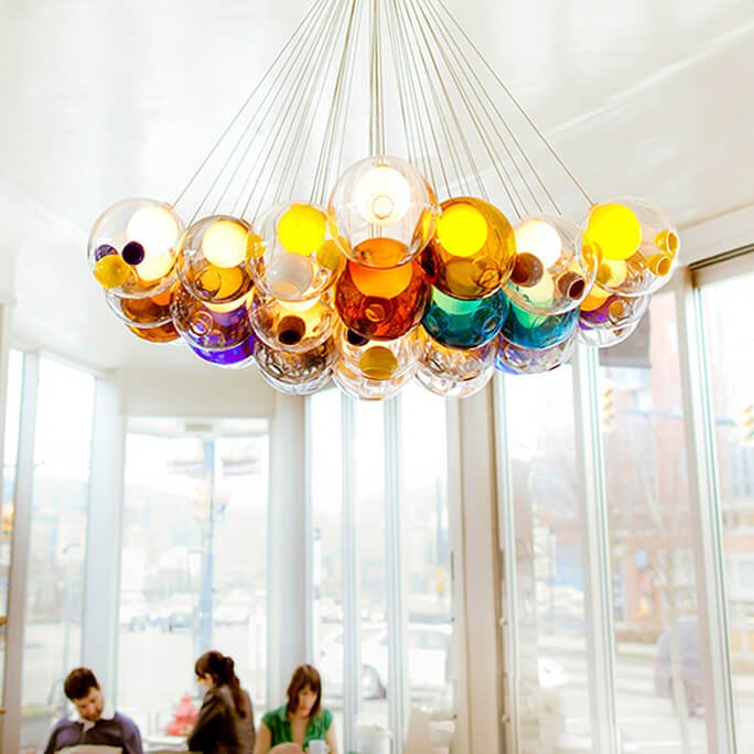Modern Bubble Cluster Globes Pendant Lighting - LightfixturesUAE