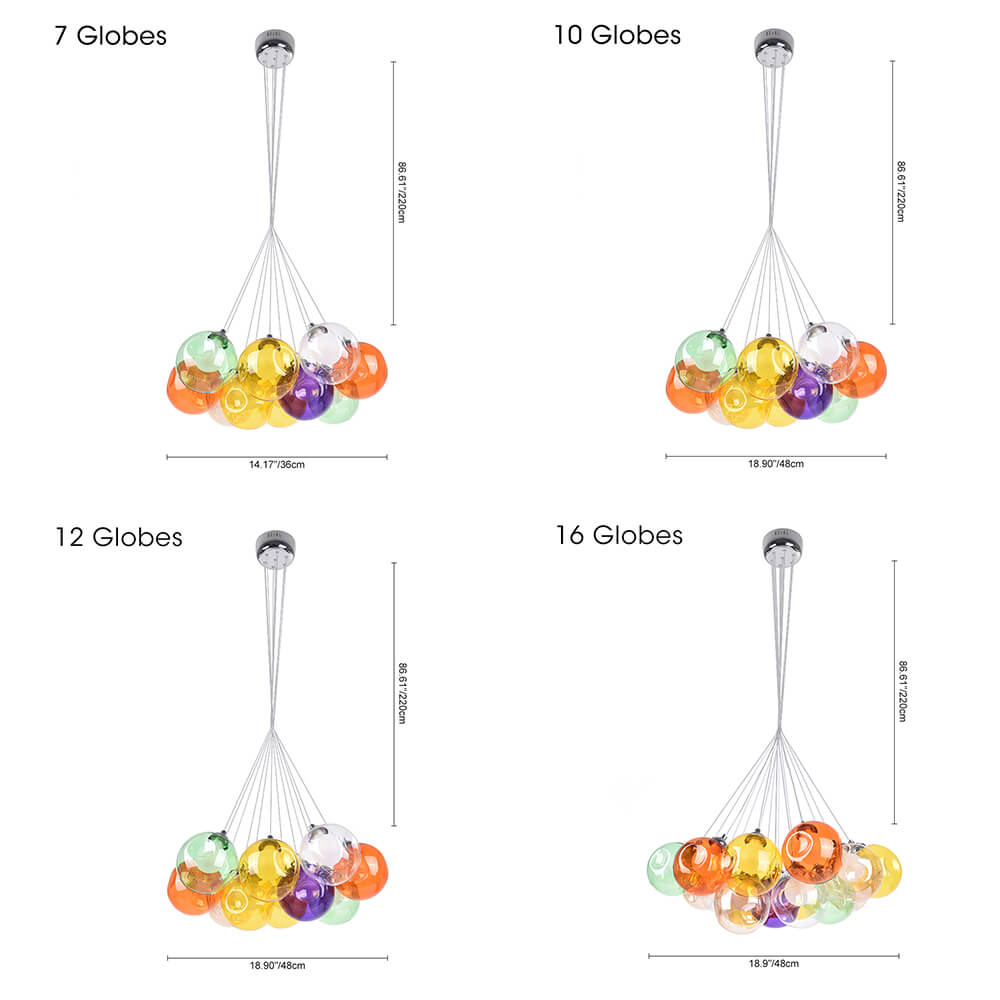 Modern Bubble Cluster Globes Pendant Lighting - LightfixturesUAE