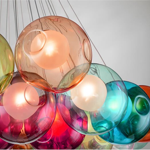 Modern Bubble Cluster Globes Pendant Lighting - LightfixturesUAE