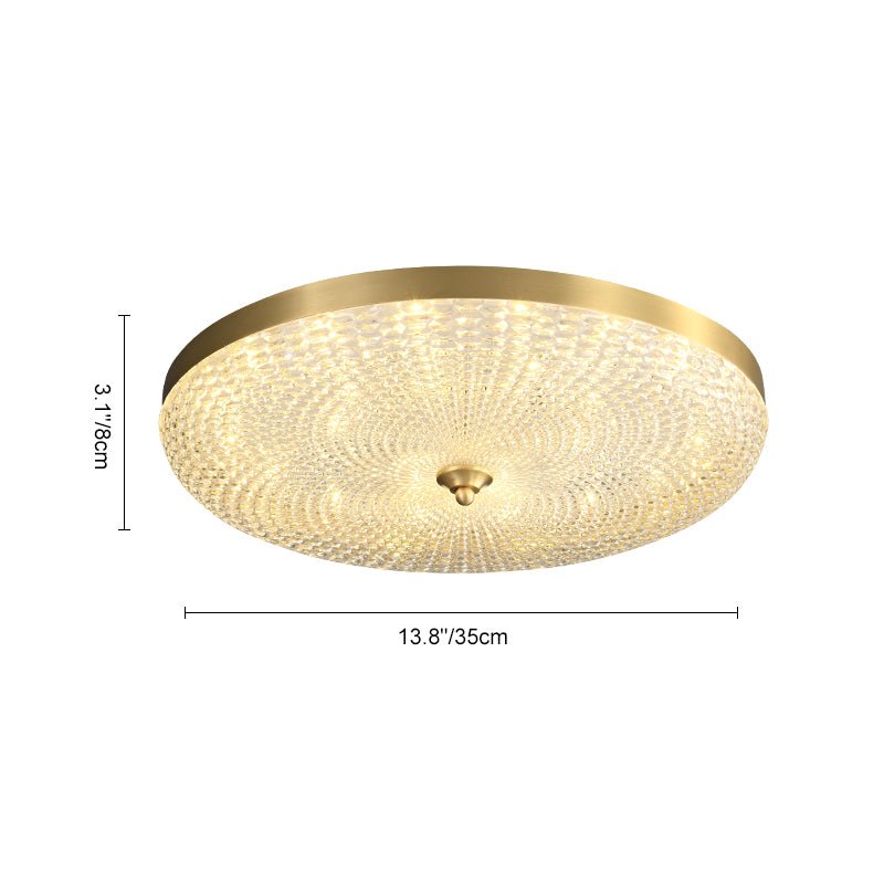 Modern Circle Round LED Flush Mount Ceiling Light - LightfixturesUAE