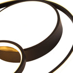 Modern Circular Rings LED Flush Mount Ceiling Light - LightfixturesUAE