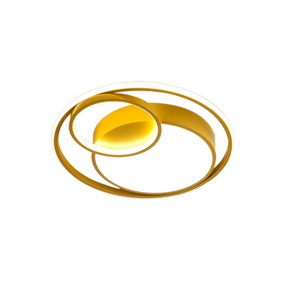 Modern Circular Rings LED Flush Mount Ceiling Light - LightfixturesUAE