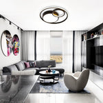 Modern Circular Rings LED Flush Mount Ceiling Light - LightfixturesUAE
