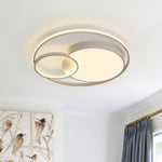 Modern Circular Rings LED Flush Mount Ceiling Light - LightfixturesUAE