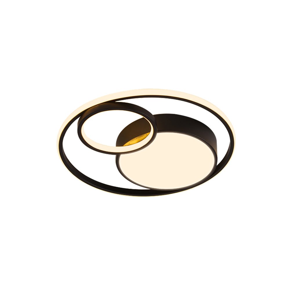 Modern Circular Rings LED Flush Mount Ceiling Light - LightfixturesUAE
